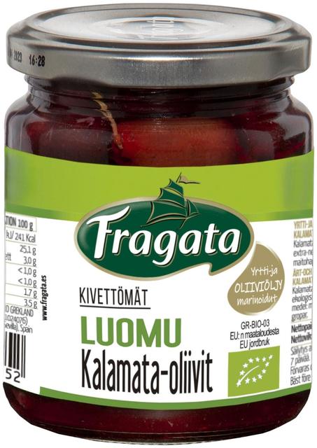 Pitted kalamata bio w/herbs & olive oil