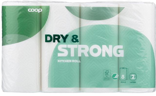 Coop talouspaperi Dry & Soft 8rl valkoinen