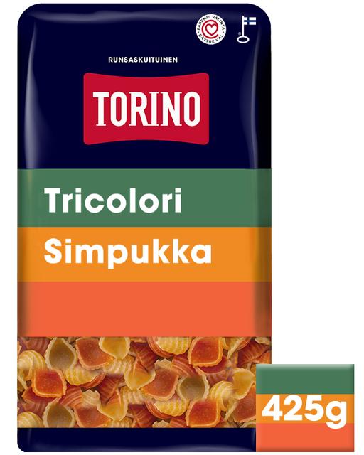 Torino 425g tricolori simpukkapasta