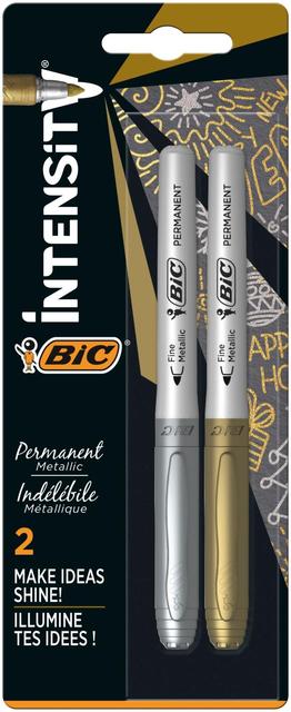 BIC Intensity kulta-hopeatussi 2kpl