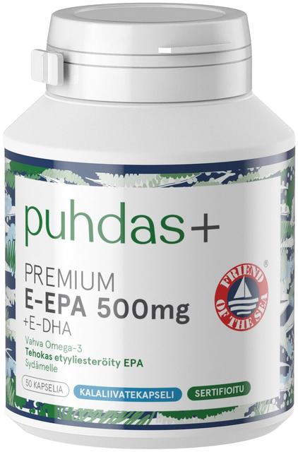 Puhdas+ Premium E-EPA 500mg +E-DHA 50 kaps