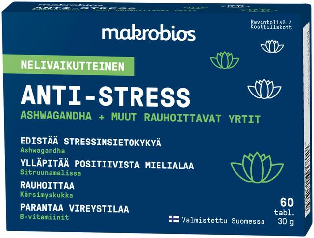 Makrobios Anti-stress 60 tablettia 30g