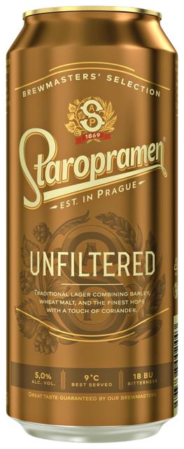 Staropramen Unfilt õlu 5%vol 500ml