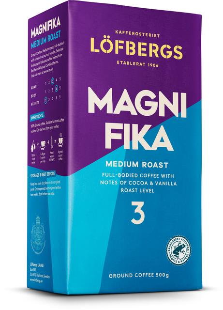 Löfbergs Magnifika Suodatinkahvi 500g Rainforest alliance