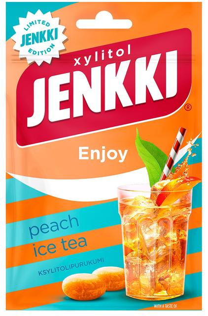 Jenkki Enjoy Peach Ice Tea ksylitolipurukumi 35g
