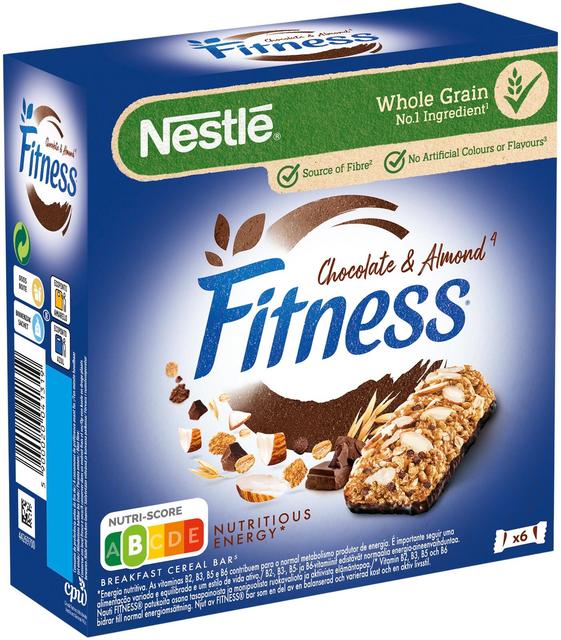 Nestlé Fitness 6x23.5g Dark Chocolate and Almond viljapatukka