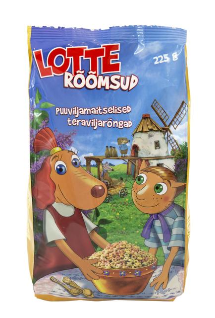 Lotte puuviljamaitselised teraviljarõngad "Rõõmsud", 225 g