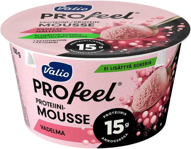 Valio PROfeel® proteiinimousse 150 g vadelma laktoositon