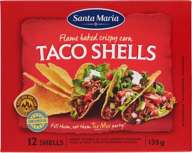 Santa Maria Taco Shells Tacokuoret 12 kpl 135 g
