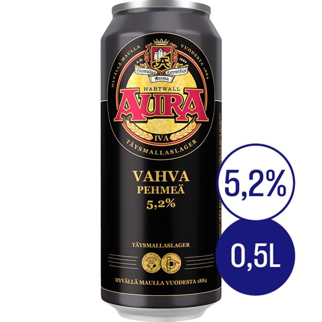 Aura olut 5,2% 0,5 l