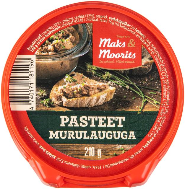 Pasteet murulauguga 210 g