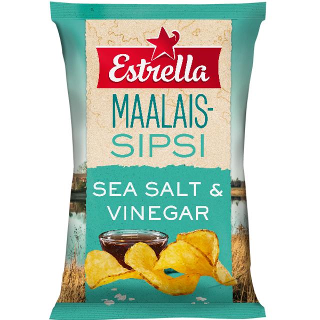 Estrella Maalaissipsi Sea Salt & Vinegar 180g