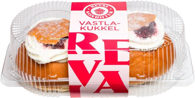 Vastlakukkel jõhvikamoosiga 2x75 g