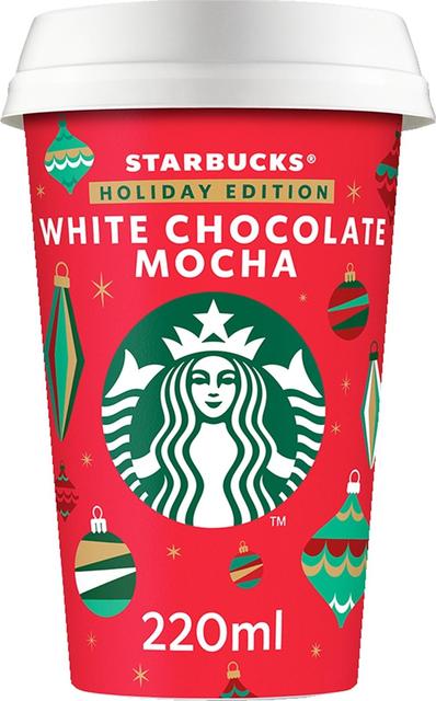 Starbucks 220 ml Kausimaku  UHT White chocolate Mocha jääkahvi maitojuoma