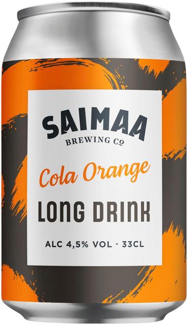 Saimaa Long Drink Cola Orange 4,5% 0,33l tölkki