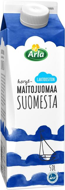 Arla 5 dl Suomi laktoositon kevytmaitojuoma ESL