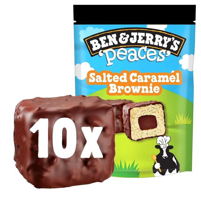 Ben & Jerry's Salted Caramel Brownie Peaces Jäätelö Monipakkaus 160ml/150g 10kpl