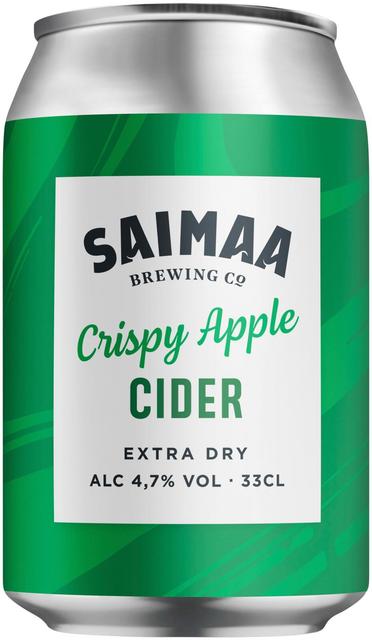Saimaa Crispy Apple Cider 4,7% (extra dry) 0,33l tölkki