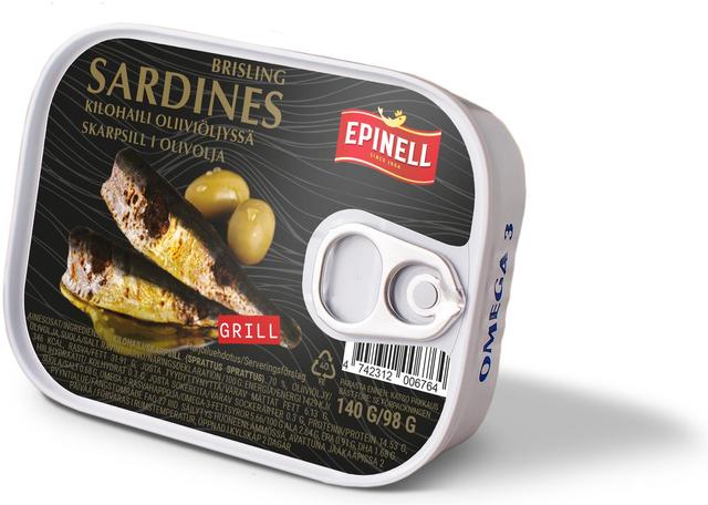 Epinell Grillattua kilohailia oliiviöljyssä 140 g