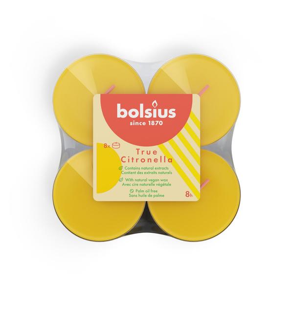 Bolsius tuoksukynttilä maxilights 8hr pack8 citronella