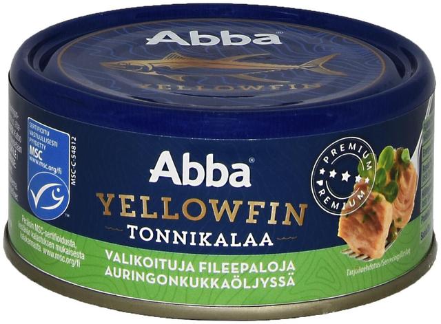 Abba MSC yellowfin tonnikalaa öljyssä 150/105g