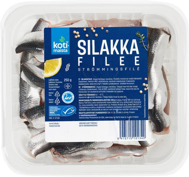 Kotimaista Silakkafilee MSC 250 g