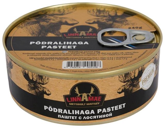 Põdralihaga pasteet 240g