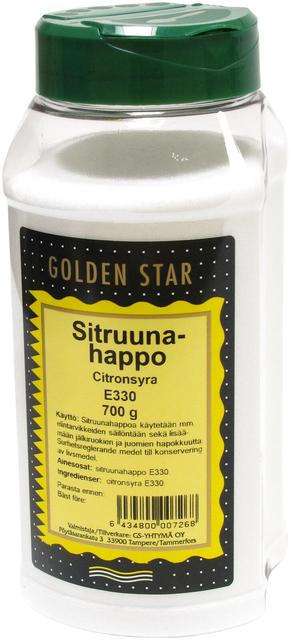 Golden Star Sitruunahappo E330 700g