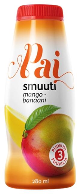 Pai mango-banaani smuuti, 280ml