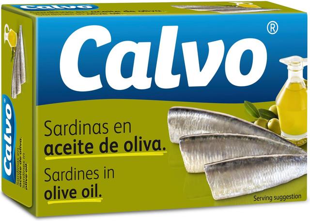 Calvo sardiini oliiviöljyssä 120/84g