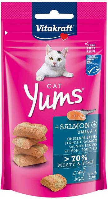 Vitakraft Cat Yums® Makupala kissoille, lohi + omega 3 40g