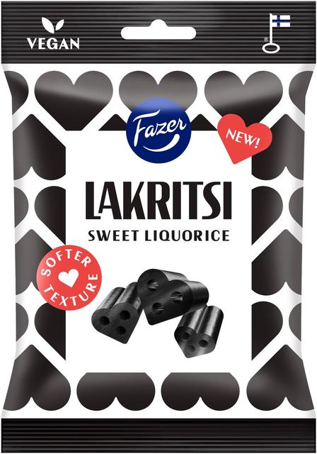 Fazer Lakritsi Sweet Liquorice pussi 150g