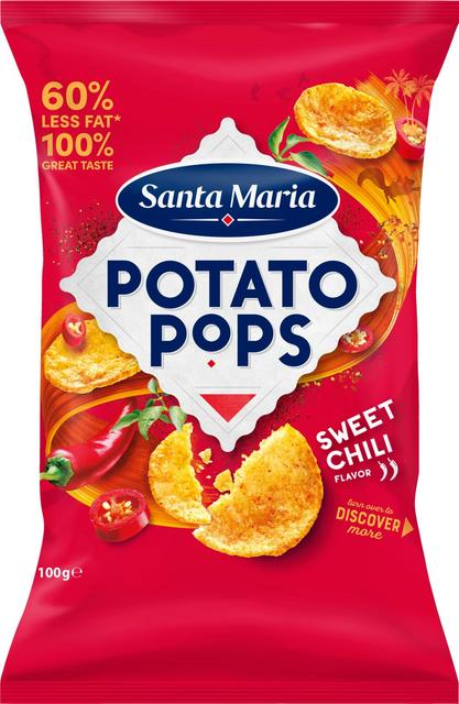 Santa Maria 100G Sweet Chili Potato Pops sipsi
