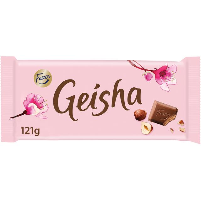 Fazer Geisha Hasselpähkinänougat suklaalevy 121g