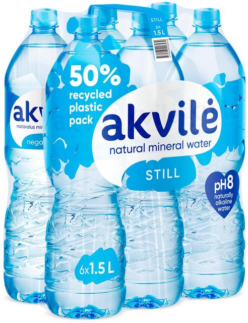 Akvile karboniseerimata mineraalvesi 6x1,5L