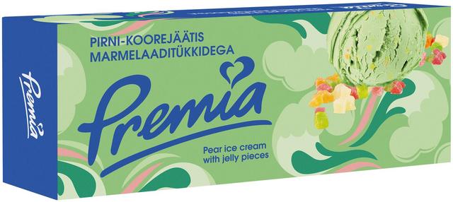 Premia Pirni-koorejäätis marmelaaditükkidega 480g/1l