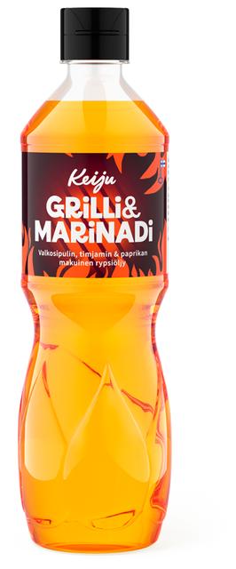 Keiju küüslaugu, tüümiani ja paprikaga maitsestatud rapsiõli 500 ml