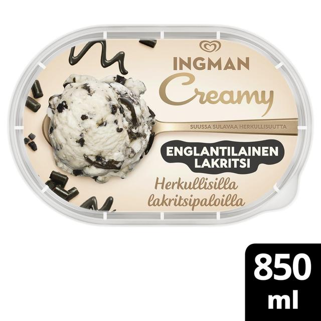 Ingman Creamy  Englantilainen lakritsi Jäätelö 850ml/457g