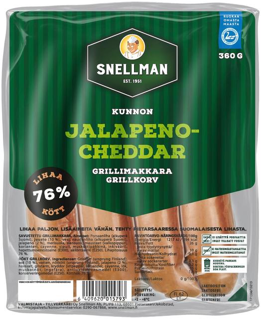 Kunn jalapeno-cheddar grillimakk 360g