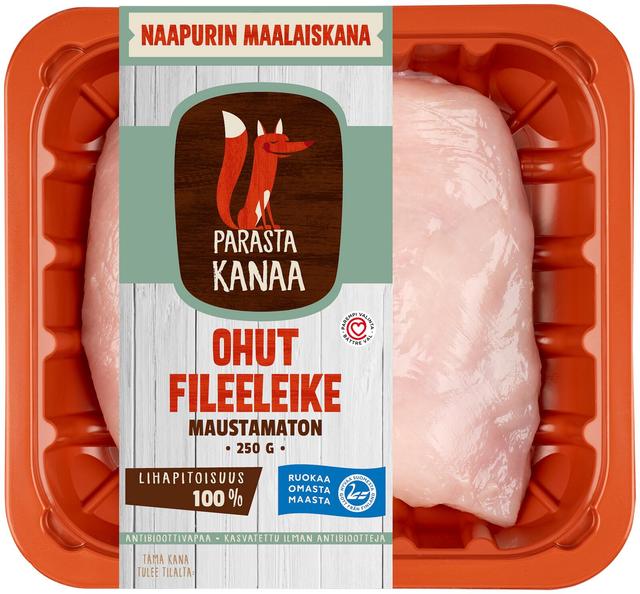 Naapurin Maalaiskanan ohut fileeleike, maustamaton 250g