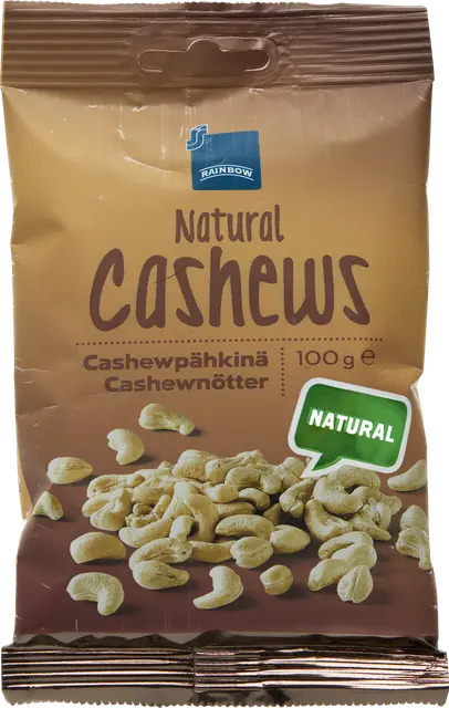 Rainbow 100g cashewpähkinä natural