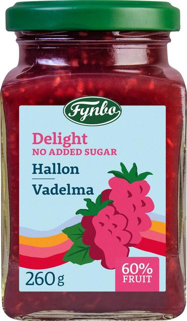 Fynbo Delight vadelmahillo - vähemmän sokeria 260g