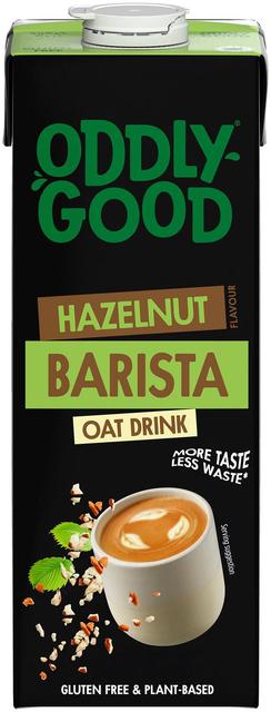 Oddlygood® Barista kaurajuoma hasselpähkinä 1 l UHT gluteeniton