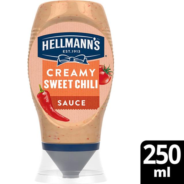 Hellmann's Sweet Chili Kastike Pullo 100 % kierrätysmuovia 250 ml