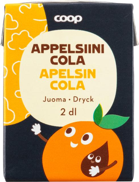Coop appelsiini-colajuoma 2dl