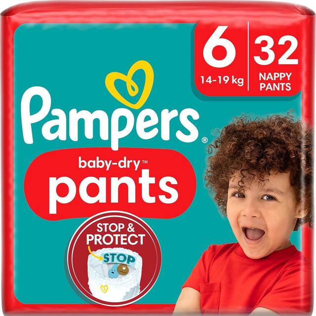Pampers Baby Dry Pants S6 15+ kg 32kpl housuvaippa