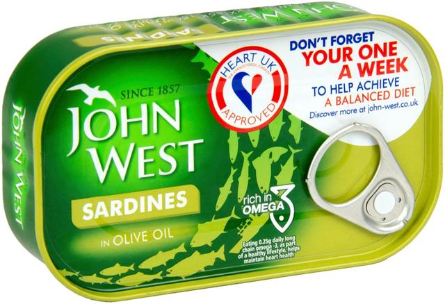 John West Sardiinit oliiviöljyssä 120/90g
