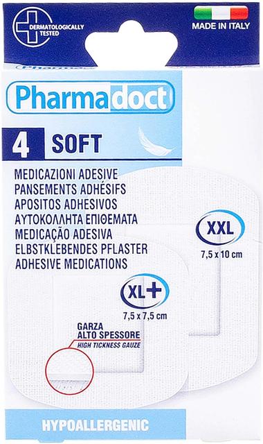 Pharmadoct haavatyyny 7,5x7,5cm ja 7,5x10cm pehmeä