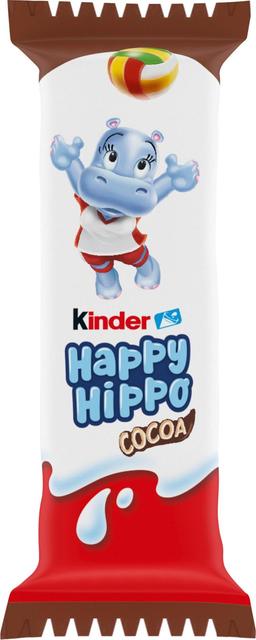 Kinder Happy Hippo Maito- ja kaakaokreemillä täytetty rapea vohvelipatukka
 20,7g