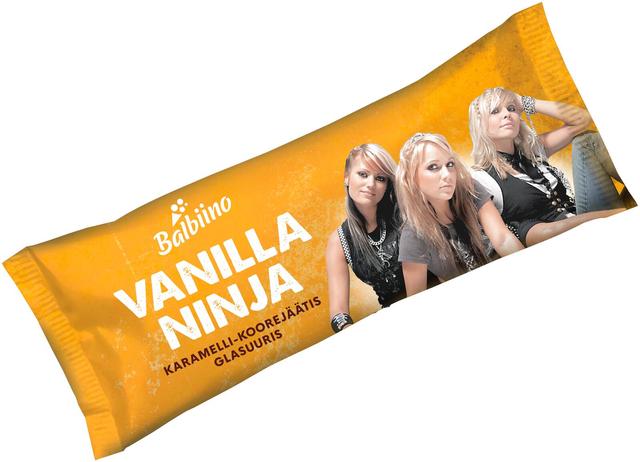 VANILLA NINJA Karamelli-koorejäätis glasuuris 110ml/80g